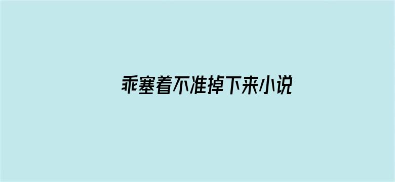 >乖塞着不准掉下来小说横幅海报图