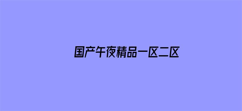 >国产午夜精品一区二区三区四区横幅海报图