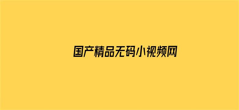 >国产精品无码小视频网站横幅海报图