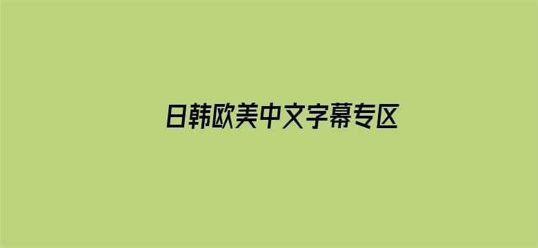 >日韩欧美中文字幕专区横幅海报图