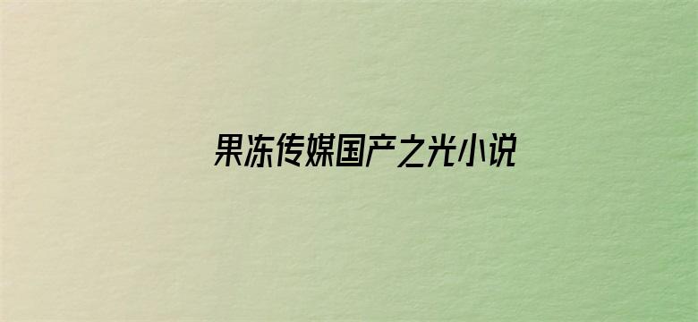 >果冻传媒国产之光小说横幅海报图