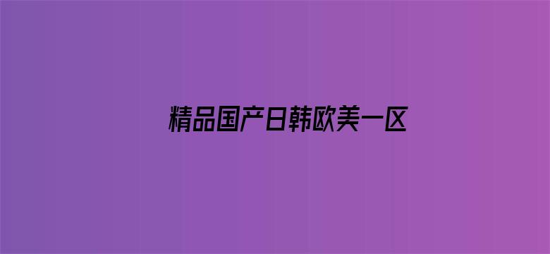 >精品国产日韩欧美一区二区三区横幅海报图