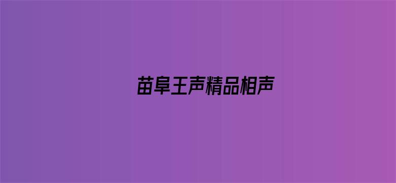 苗阜王声精品相声