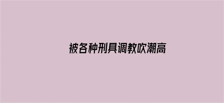 >被各种刑具调教吹潮高H横幅海报图