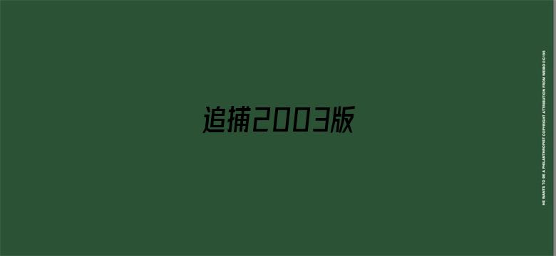 追捕2003版